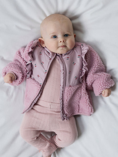 Nameit teddyjakke NBFMINNA SHERPA JACKET - Keepsake Lilac