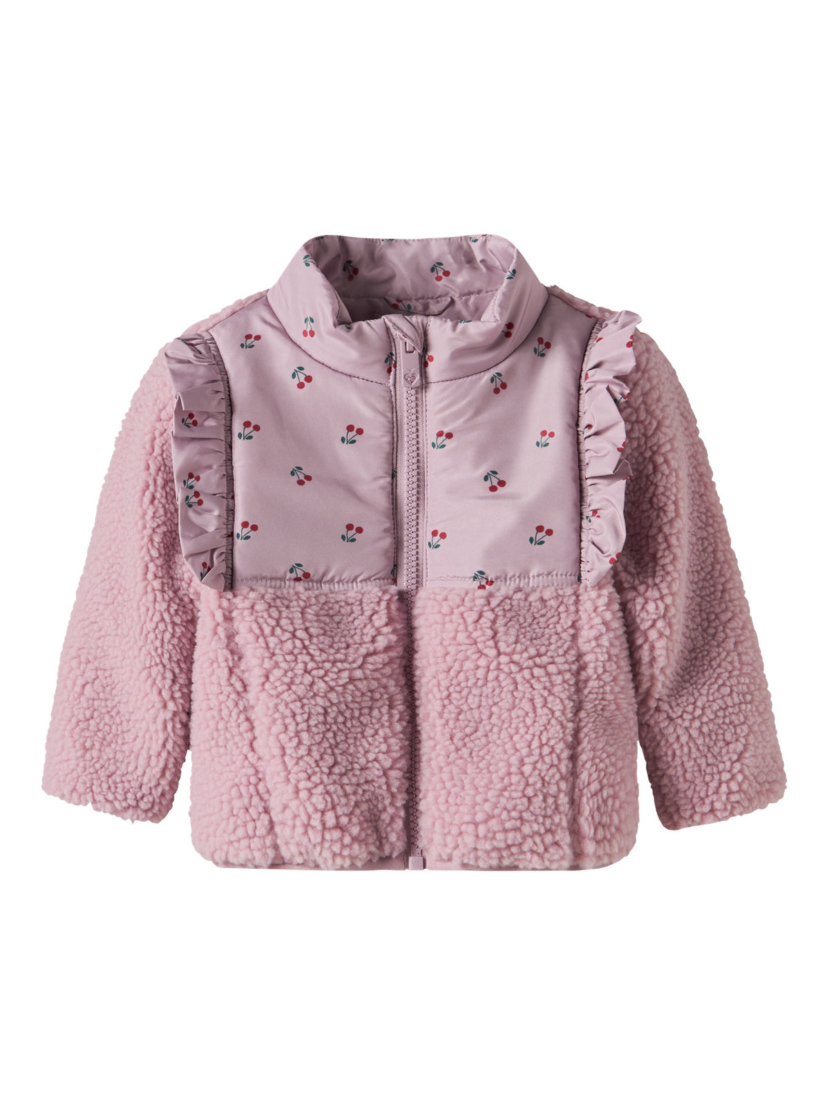 Nameit teddyjakke NBFMINNA SHERPA JACKET - Keepsake Lilac