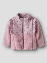 Nameit teddyjakke NBFMINNA SHERPA JACKET - Keepsake Lilac