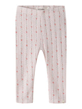 NBFRACHELLO RIA SLIM LEGGINGS LIL - Morganite FLOWER "256"