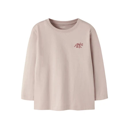 Name it - Nmmvimpel beige bluse med dino "9"