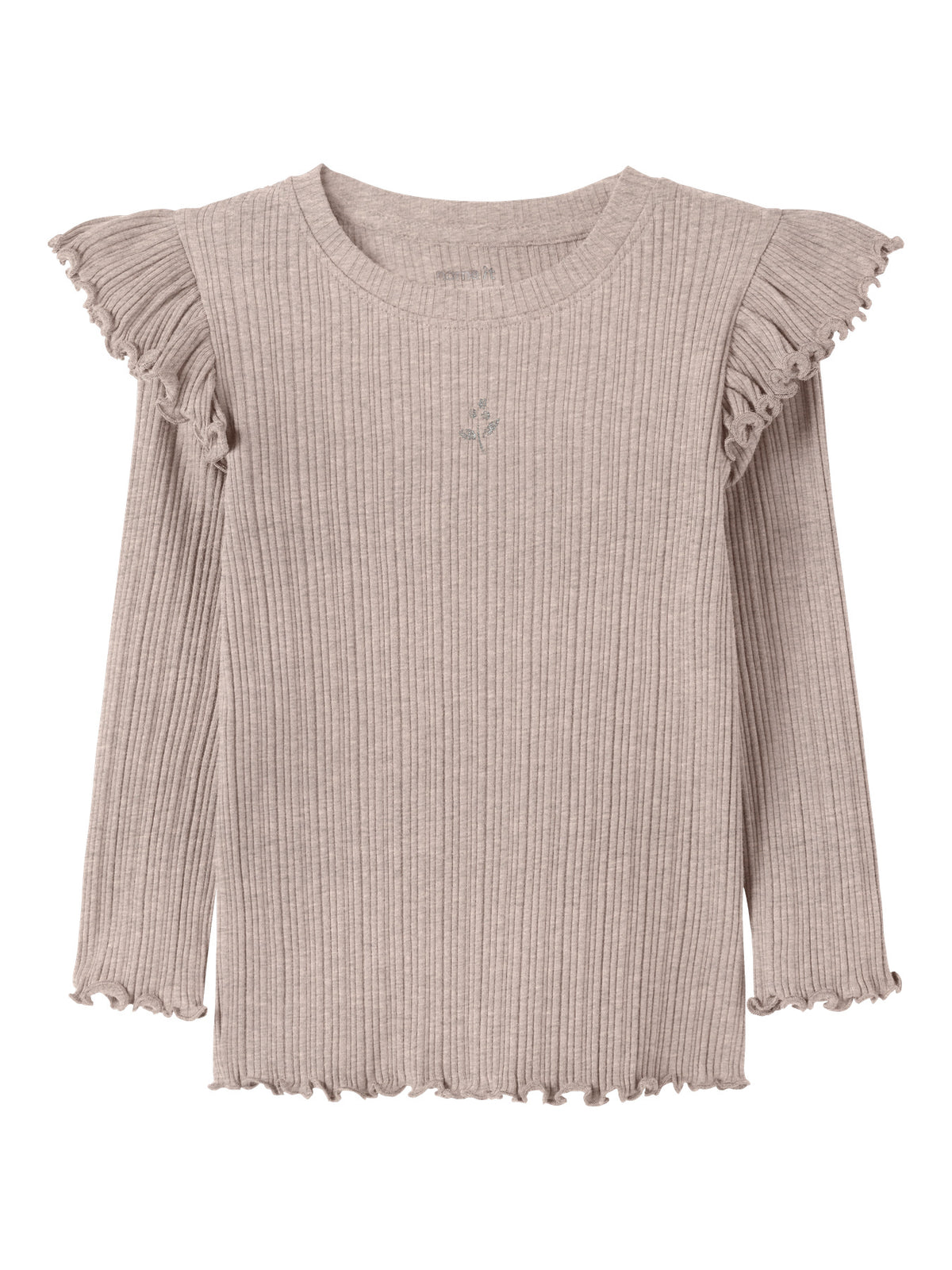 NMFNINNA LS SLIM TOP PB - Peyote Melange