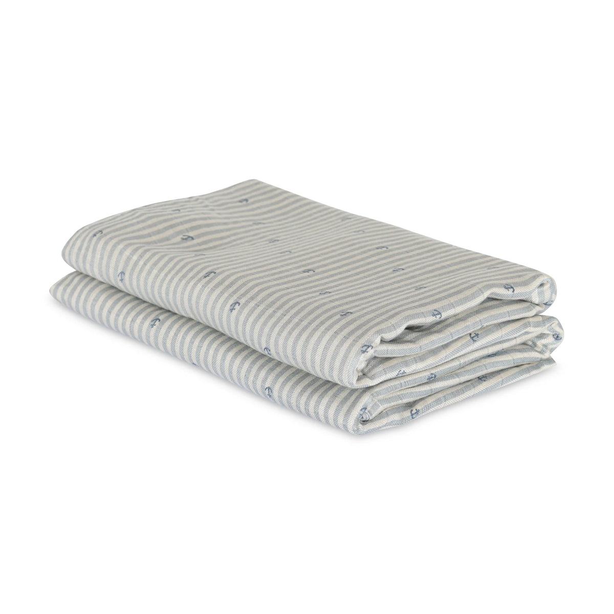 Nuuroo 2pk muslin stofbleer - Stripe anchor
