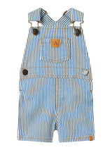 Lil'Atelier - nbmhalfdan shorts overall zen blue/coconut "214"