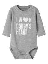 Name It - nbnbanks ls body gray melange / cloud danc "rest"