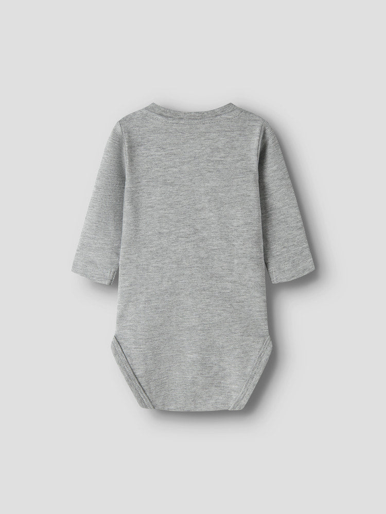 Name It - nbnbanks ls body gray melange / cloud danc "rest"