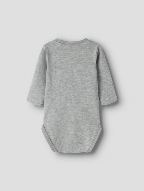 Name It - nbnbanks ls body gray melange / cloud danc "rest"