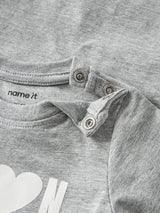 Name It - nbnbanks ls body gray melange / cloud danc "rest"