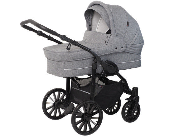 Basson Nordic Lux barnevogn - Light Grey Melange