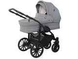 Basson Nordic Lux barnevogn - Light Grey Melange