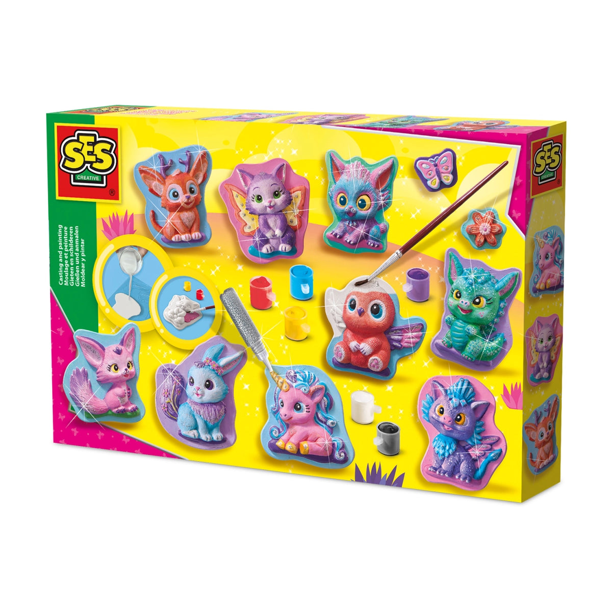SES Creative - Støb & Mal - Fantasi figurer