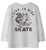 Name It Bluse - NmmBertram - Light Grey Melange "6"