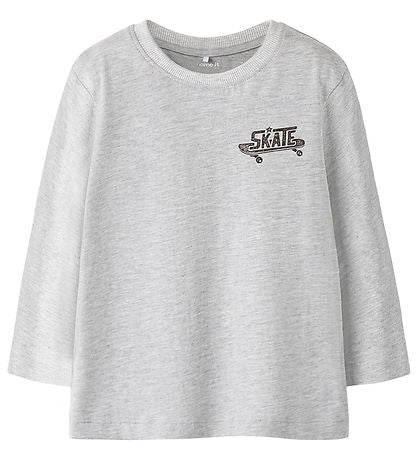 Name It Bluse - NmmBertram - Light Grey Melange "6"