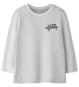 Name It Bluse - NmmBertram - Light Grey Melange "6"