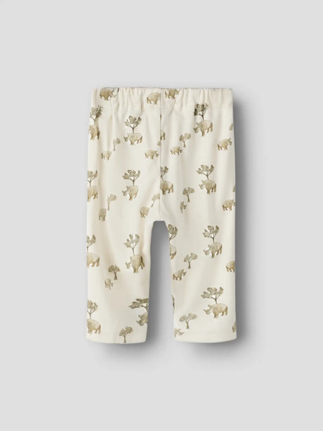 NBMLAYO LOOSE PANT LIL - Coconut Milk Rhino 238
