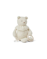 Smallstuff Aktivitetsbamse, bouclé merino uld, off white