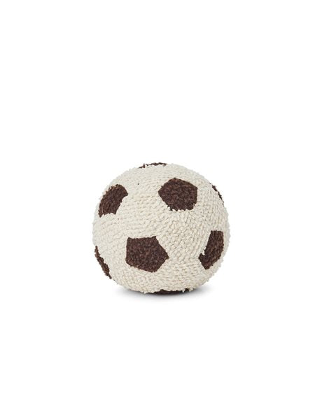 Strikket bold, bouclé, off white/ brown