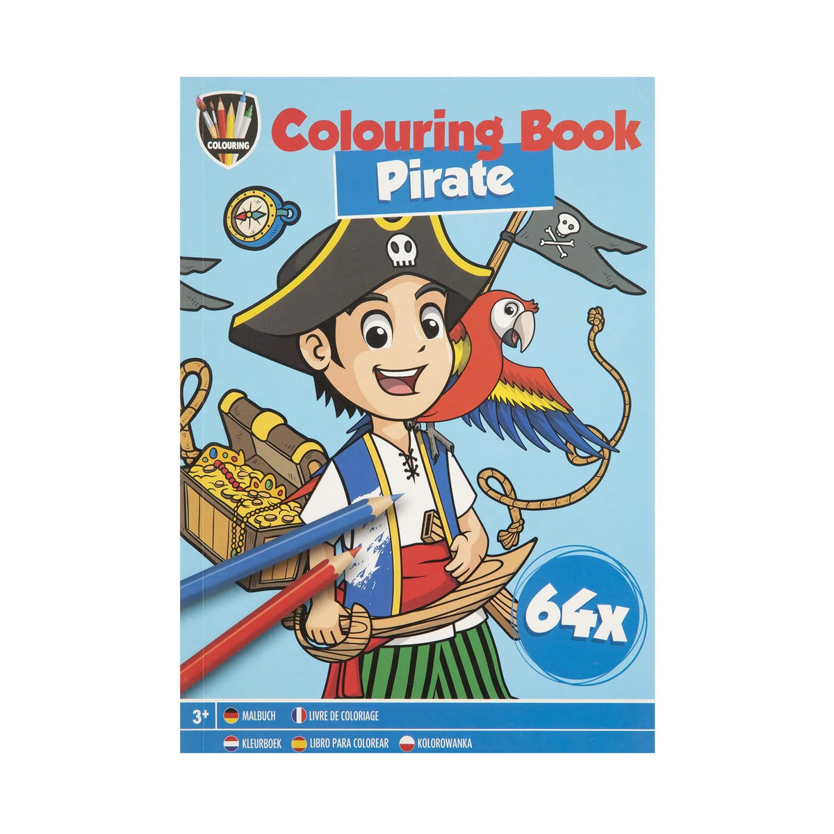 Coloring book Pirate, A5, 64 pages