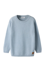 Name It - nmmhayes ls loose knit blue fog "335"